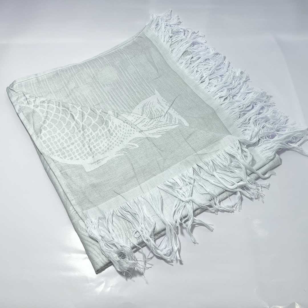 Large Table Cloth Woven White