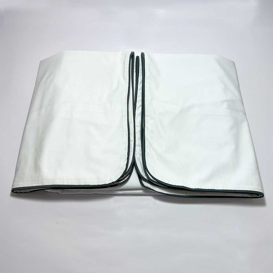 Percale Single Size Bed Set White